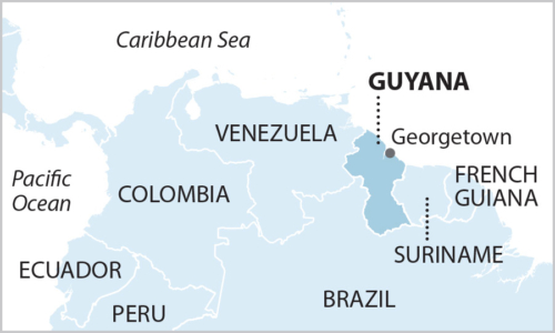 Guyana map