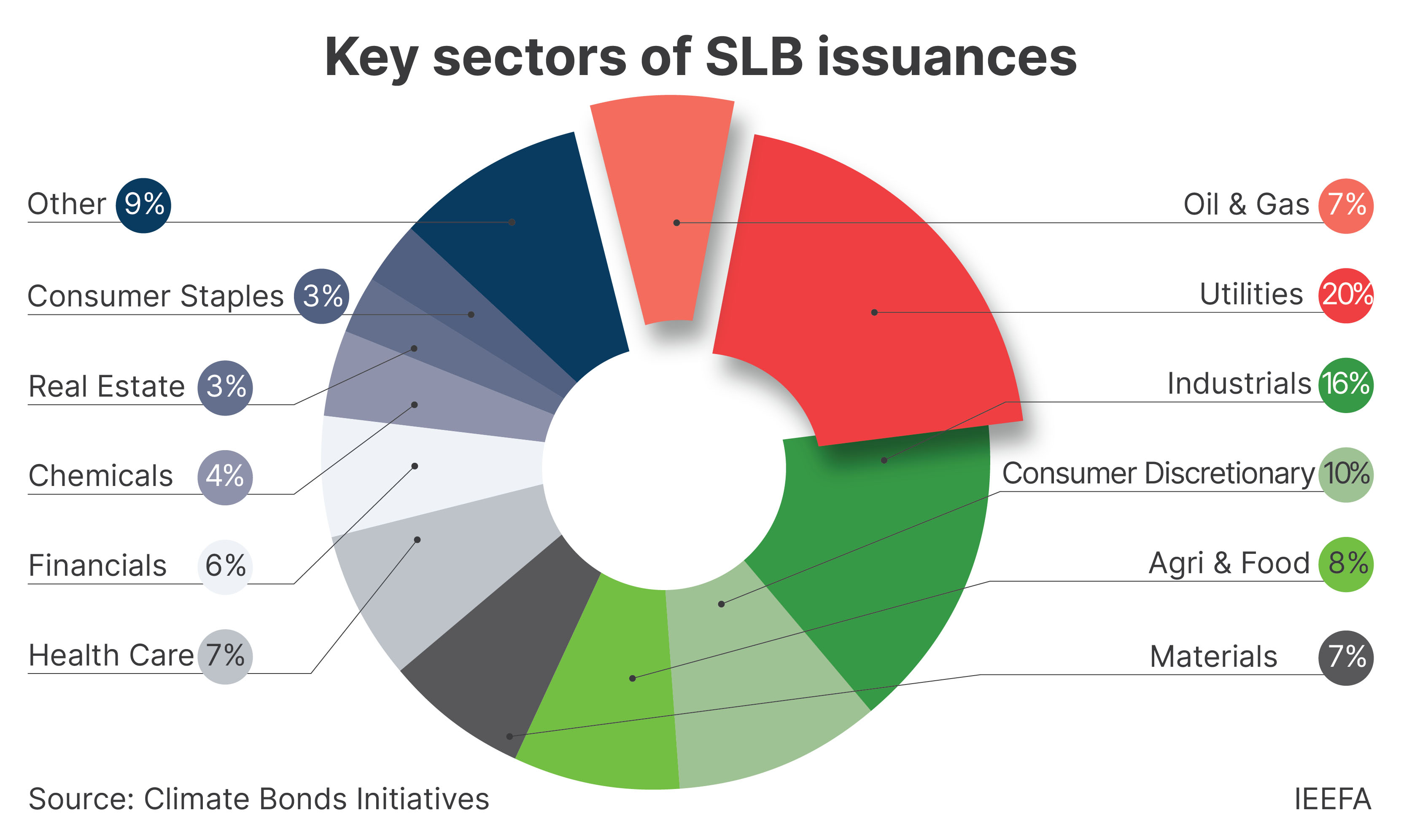 Key sectors of SLB issuances
