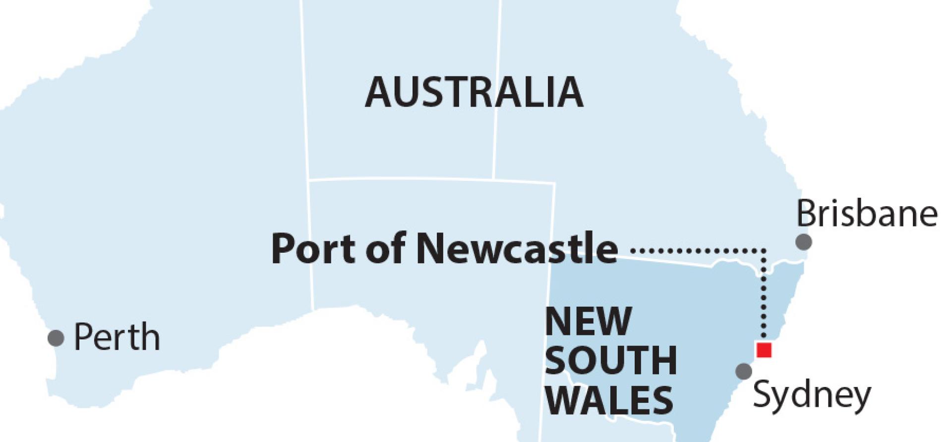 New Castle Australia Map Ieefa Australia: Port Of Newcastle's Roadblock On The Path Away From  Thermal Coal | Ieefa