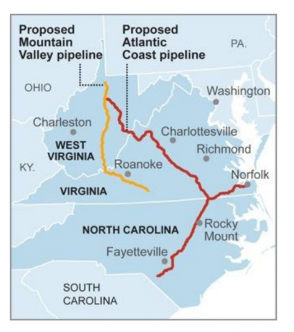 Atlantic coast pipeline