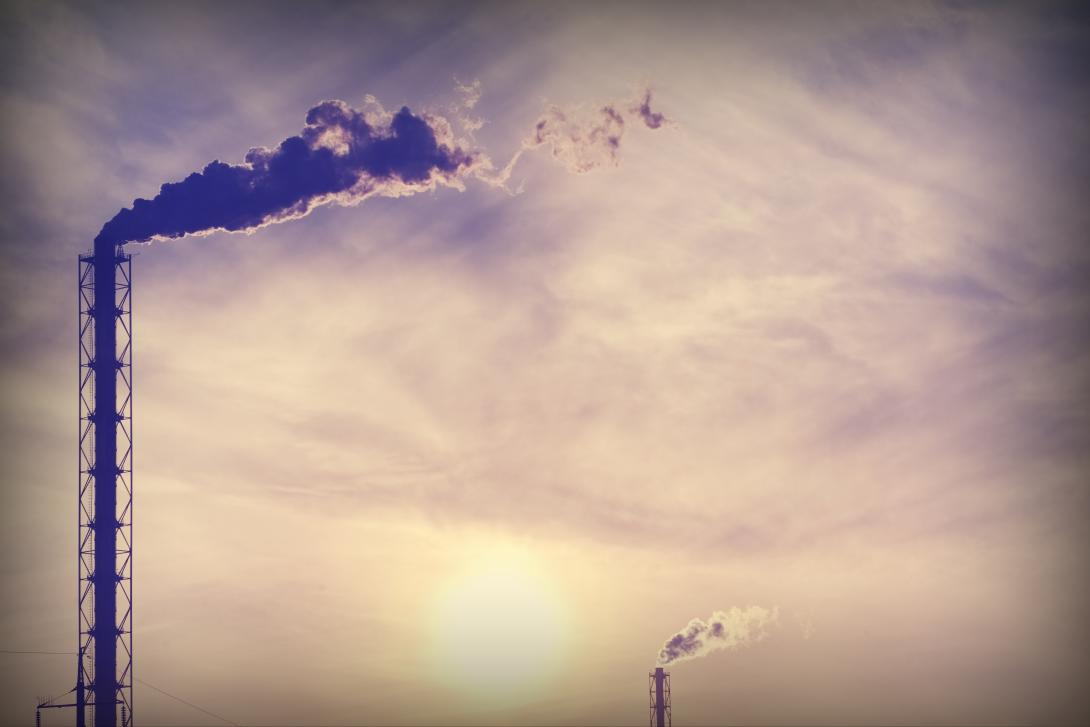 Gas plant emitting