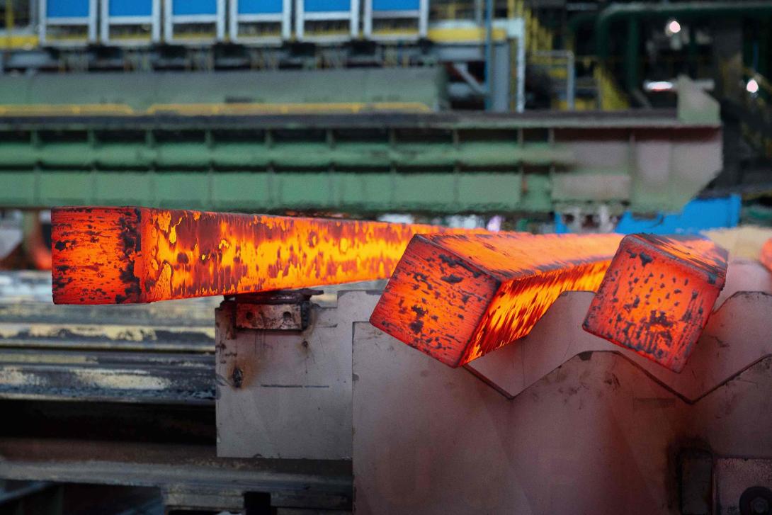 Image showing a step in the steel manufacturing process