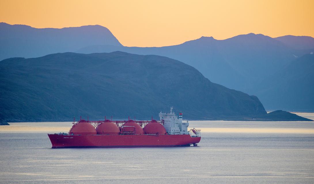 LNG tanker in Norway
