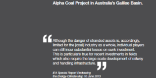 Report- Stranded: Alpha Coal Project in Australia’s Galilee Basin