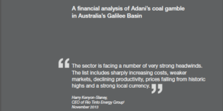 Report- Remote Prospects: A financial analysis of Adani’s coal gamble in Australia’s Galilee Basin