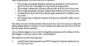 Report: How the high cost of power from Prairie State is affecting Bowling Green municipal utilities’ customers