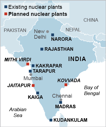 2016 3 28 IEEFA India Nuclear Plant Map 