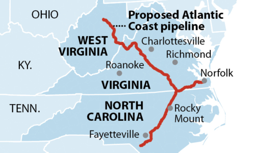 Proposed Atlantic Coast pipeline