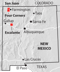 Four Corners Terrain Map