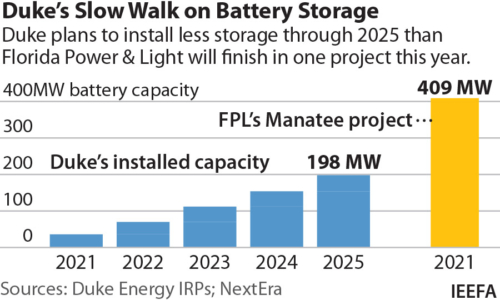 Duke's Slow Walk on Battery Storage