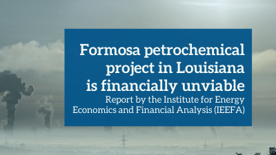 Formosa petrochemical project in Louisiana is financially unviable
