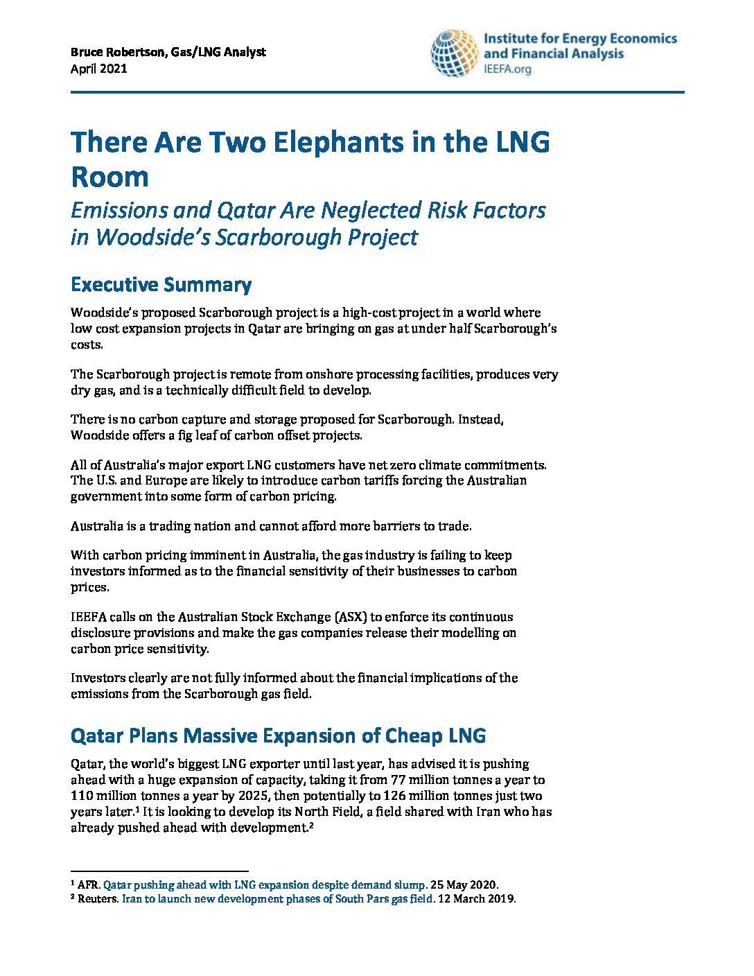 There Are Two Elephants In The Lng Room